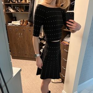 2 pc Chelsea Knit Skirt and Cropped Sweater  size S